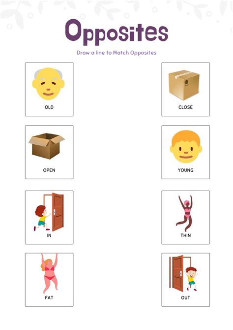 Free Opposites Worksheets And Activities In Preschoolers Opposites Preschool Worksheet - Opposites Preschool Worksheet
