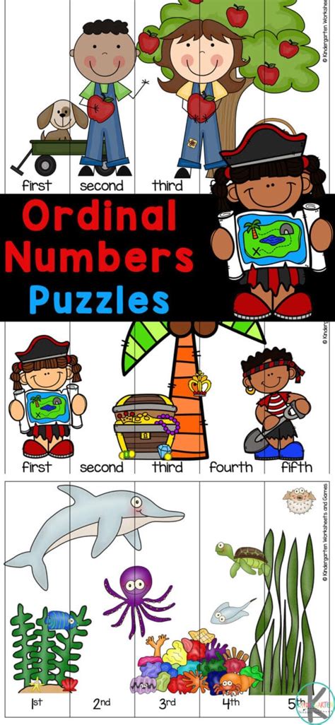 Free Ordinal Numbers Printable Puzzle Activities For Kindergarten Puzzles For Kindergarten Printable - Puzzles For Kindergarten Printable