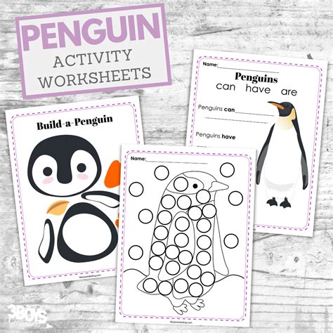 Free Penguin Worksheets For Kindergarten Teaching Resources Tpt Penguin Worksheets For Kindergarten - Penguin Worksheets For Kindergarten