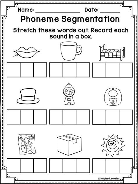 Free Phonemic Awareness Worksheets Interactive And Picture Based Phonemic Awareness Activities For Kindergarten - Phonemic Awareness Activities For Kindergarten