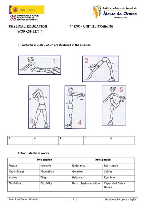 Free Physical Education Worksheets Tpt Sixth Grade Physical Education Worksheet - Sixth Grade Physical Education Worksheet