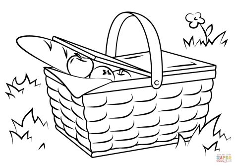 Free Picnic Basket Coloring Page Kidadl Picnic Basket Coloring Pages - Picnic Basket Coloring Pages