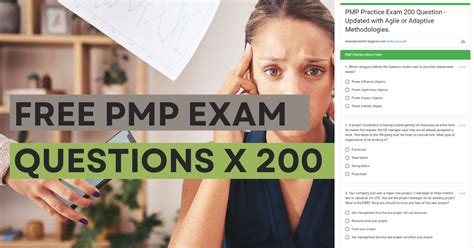 free pmp exam questions 4th edition