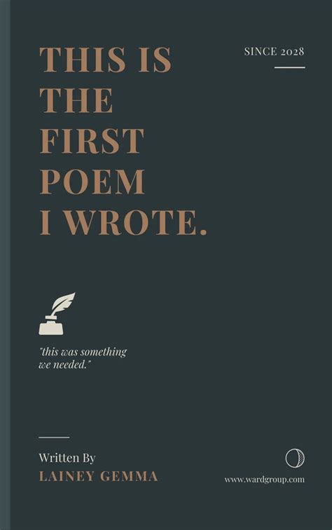 Free Poetry Book Cover Templates Venngage Poetry Templates For Adults - Poetry Templates For Adults