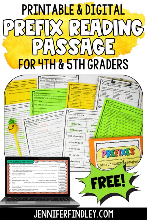 Free Prefix Reading Passage For 4th And 5th Reading Comprehension With Prefixes And Suffixes - Reading Comprehension With Prefixes And Suffixes