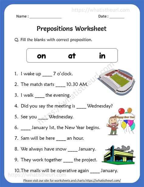 Free Prepositions Worksheets For 4th Grade Preposition Worksheet 4th Grade - Preposition Worksheet 4th Grade