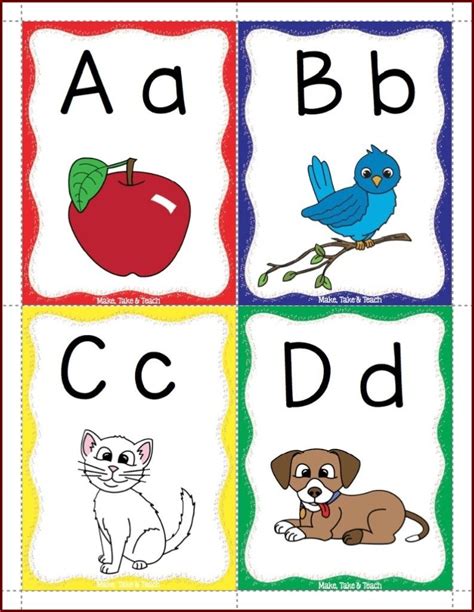 Free Preschool Amp Kindergarten Abc Flashcards Amp Abc Chart For Preschool - Abc Chart For Preschool