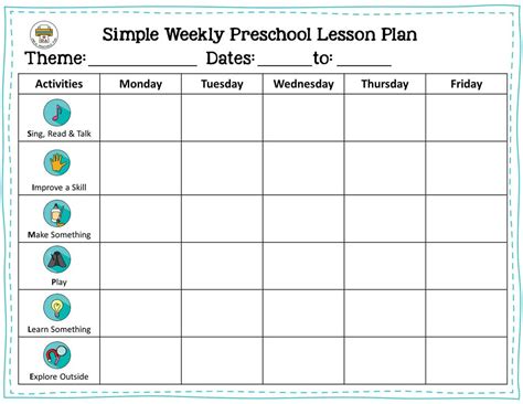 Free Preschool Lesson Plans Template Stay At Home Preschool Planning Sheets - Preschool Planning Sheets