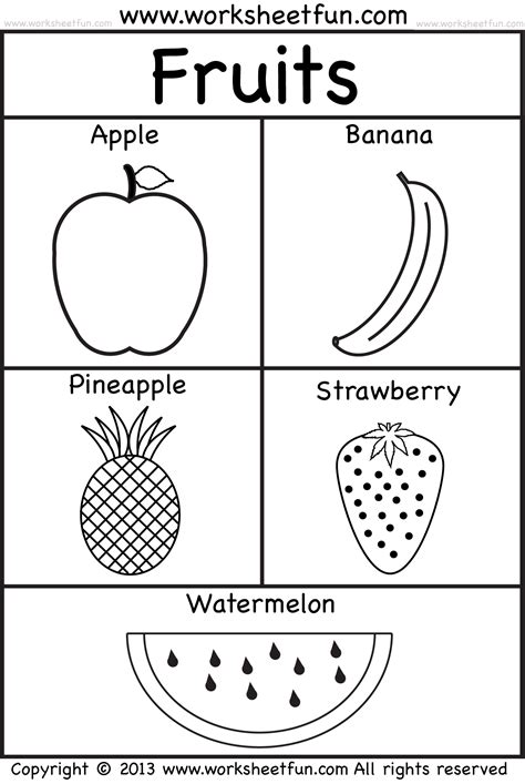 Free Preschool Worksheets On Fruits And Vegetables Science Worksheets Preschoolers - Science Worksheets Preschoolers