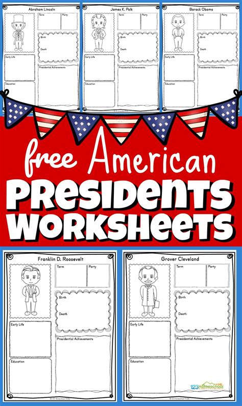 Free Presidents Of The Usa Homeschool Printables Learning The Presidents Worksheet - Learning The Presidents Worksheet