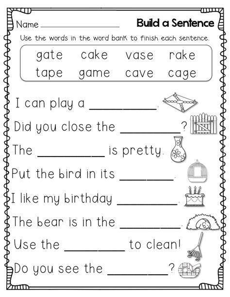 Free Printable 1st Grade Ela Worksheets For Kids Writing Worksheets First Grade - Writing Worksheets First Grade