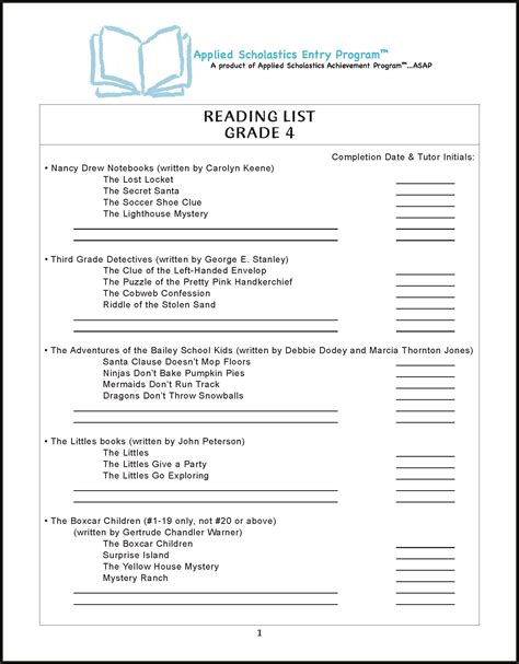 Free Printable 4th Grade Reading List 123 Homeschool Fourth Grade Reading List - Fourth Grade Reading List