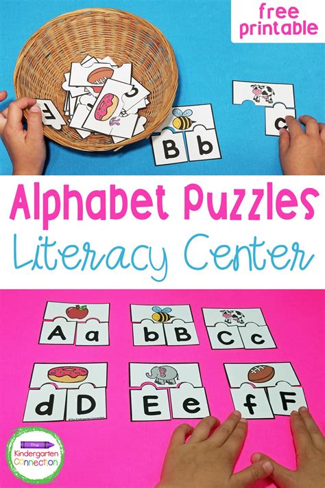 Free Printable Abc Puzzles For Pre K Amp Kindergarten Puzzles - Kindergarten Puzzles