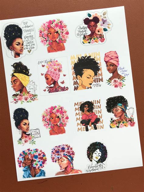 Free Printable African American Planner Stickers Printable African American Coloring Pages - Printable African American Coloring Pages