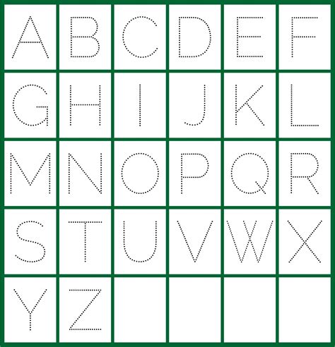 Free Printable Alphabet Traceable Letters For Preschoolers Tracing Stencils For Preschoolers - Tracing Stencils For Preschoolers