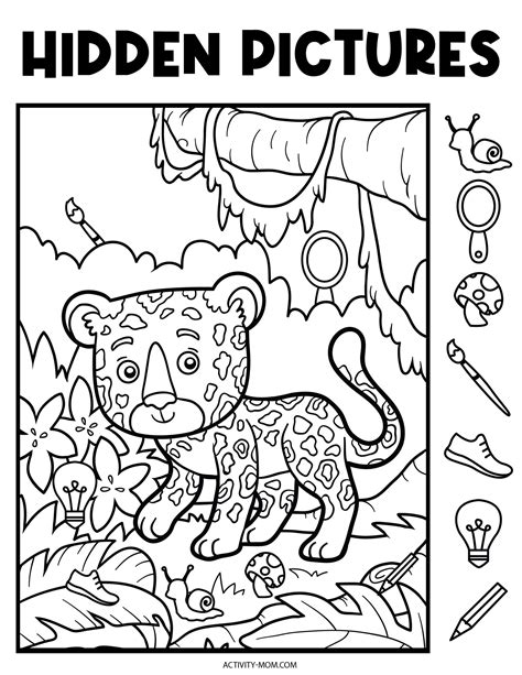 Free Printable Animal Hidden Picture Worksheets Hidden Images Worksheet Preschool - Hidden Images Worksheet Preschool