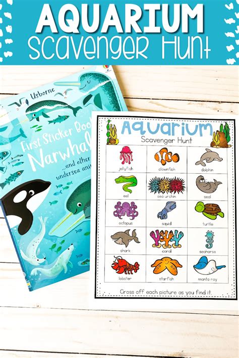 Free Printable Aquarium Scavenger Hunt For Kids Aquarium Drawing For Preschool - Aquarium Drawing For Preschool