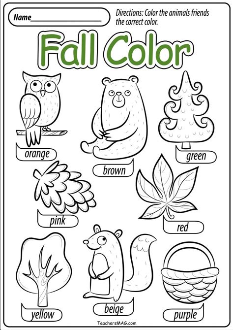Free Printable Autumn Season Pre K Kindergarten Worksheets Autumn Worksheet For Pre Kindergarten - Autumn Worksheet For Pre Kindergarten