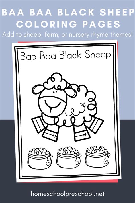 Free Printable Baa Baa Black Sheep Coloring Page Baa Baa Black Sheep Coloring Page - Baa Baa Black Sheep Coloring Page