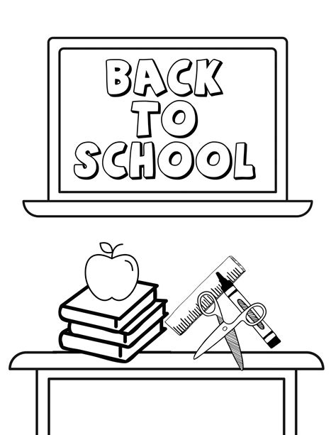 Free Printable Back To School Colouring Pages Back To School Coloring Pages - Back To School Coloring Pages