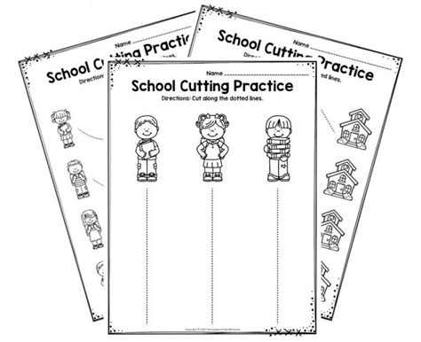 Free Printable Back To School Cutting Worksheets Preschool Cutting Practice Worksheets - Preschool Cutting Practice Worksheets