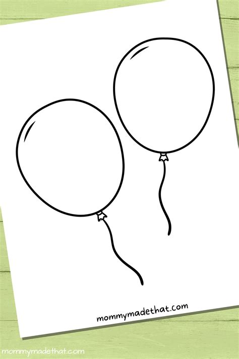 Free Printable Balloon Templates Different Sizes Mommy Made Printable Pictures Of Balloons - Printable Pictures Of Balloons