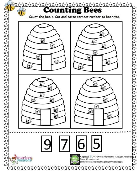 Free Printable Bee Math Number 1 12 Worksheets Kindergarten Math Worksheet Number 12 - Kindergarten Math Worksheet Number 12