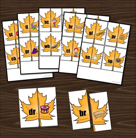 Free Printable Beginning Blends Fall Leaf Activity For Fall Activities For 1st Graders - Fall Activities For 1st Graders