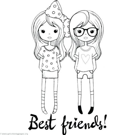 Free Printable Best Friends Coloring Page Friendship Coloring Pages For Preschoolers - Friendship Coloring Pages For Preschoolers