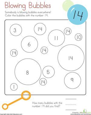 Free Printable Bubble Kindergarten Math Worksheets Math Bubbles - Math Bubbles