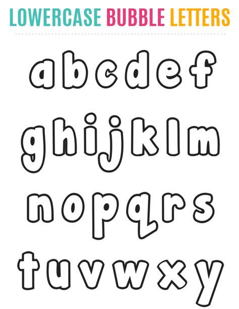 Free Printable Bubble Letters Alphabet Freebie Finding Mom Alphabet In Bubble Letters - Alphabet In Bubble Letters