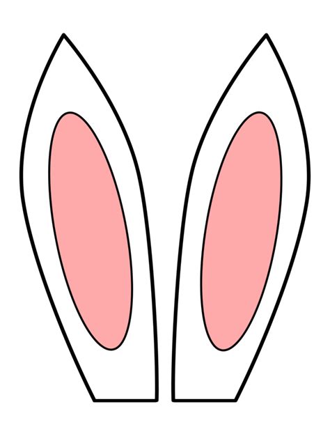 free printable bunny ears easterrabbitears Easter bunny crafts