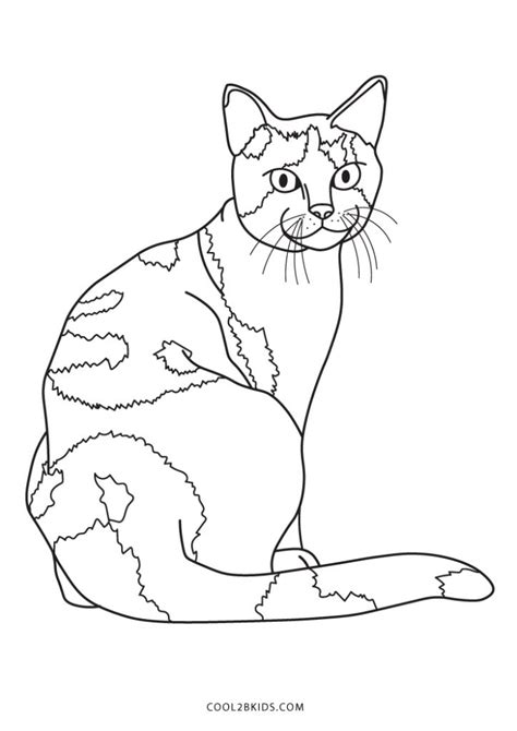 Free Printable Calico Cat Coloring Pages For Kids Calico Cat Coloring Pages - Calico Cat Coloring Pages