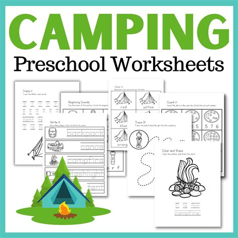 Free Printable Camping Worksheets Affordable Homeschooling 1st Grade Camp Worksheet - 1st Grade Camp Worksheet