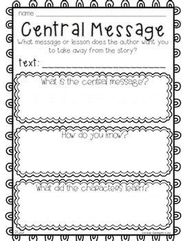 Free Printable Central Message Worksheets For 4th Grade 4th Grade Central Idea Worksheet - 4th Grade Central Idea Worksheet