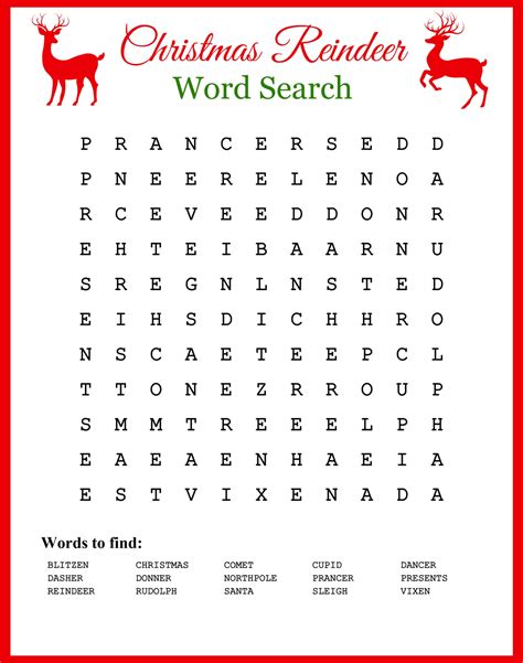 Free Printable Christmas Word Searches No Prep Holiday 2nd Grade Christmas Word Search - 2nd Grade Christmas Word Search