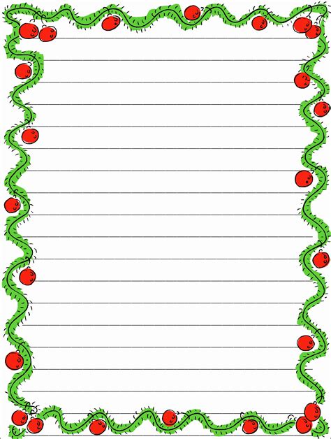 Free Printable Christmas Writing Paper With Lines Free Christmas Writing Paper Printable - Christmas Writing Paper Printable