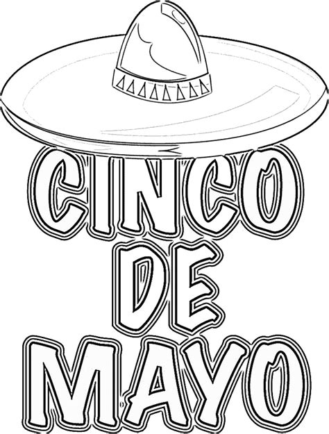 Free Printable Cinco De Mayo Coloring Sheets For Cinco De Mayo Color Sheets Printable - Cinco De Mayo Color Sheets Printable