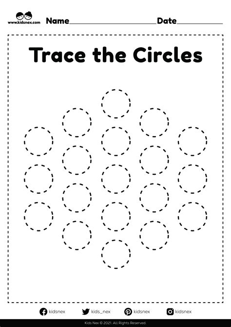 Free Printable Circle Tracing Shape Worksheets For Preschool Trace The Shapes Worksheet Preschool - Trace The Shapes Worksheet Preschool