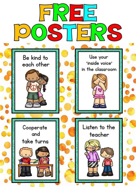 Free Printable Classroom Rules With Pictures Pdf Kids Printable Rules Worksheet For Kindergarten - Printable Rules Worksheet For Kindergarten