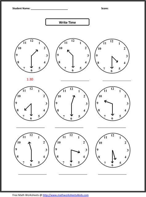 Free Printable Clock Worksheets For Second Grade Letter Second Grade Clock Worksheets - Second Grade Clock Worksheets