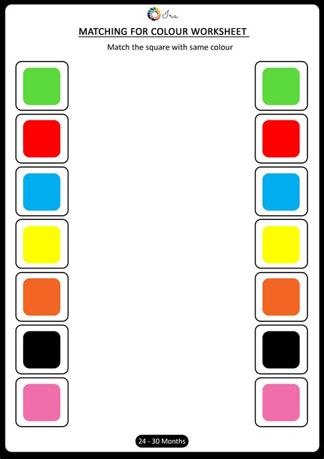 Free Printable Color Matching Worksheet Momu0027s Printables Matching Colors Worksheet - Matching Colors Worksheet