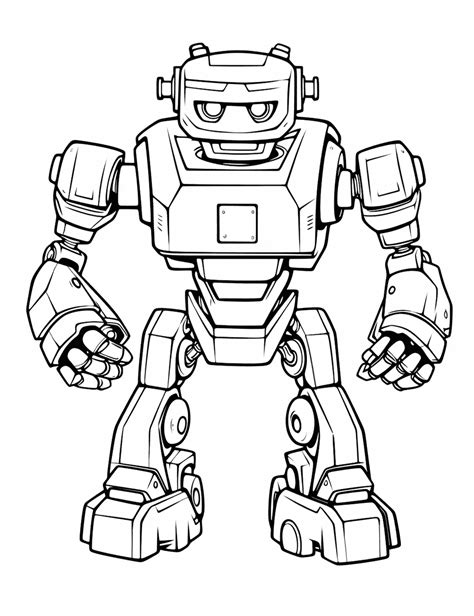 Free Printable Coloring Pages Robots