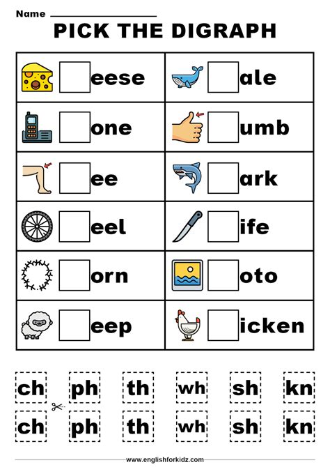 Free Printable Consonant Digraphs Worksheets For 3rd Year Third Grade Consonant Digraph Worksheet - Third Grade Consonant Digraph Worksheet