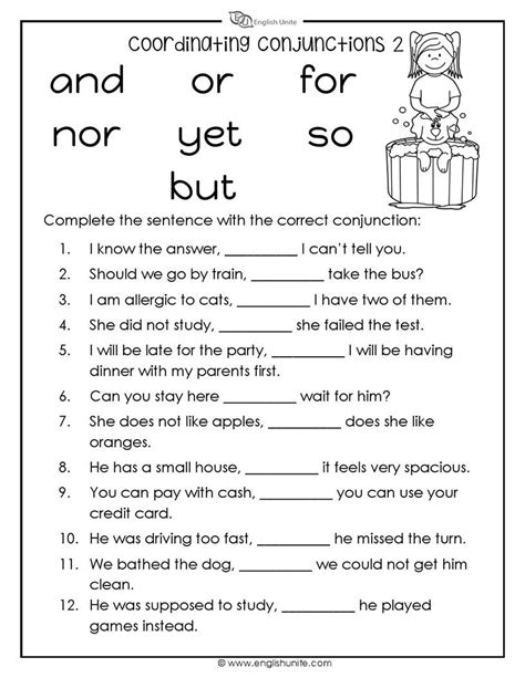 Free Printable Coordinating Conjunctions Worksheets For 6th Class Coordinating Conjunctions Worksheet 6th Grade - Coordinating Conjunctions Worksheet 6th Grade