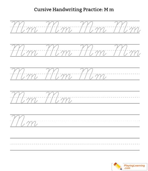 Free Printable Cursive Writing Letter M Worksheet Kiddoworksheets Capital M In Cursive Writing - Capital M In Cursive Writing