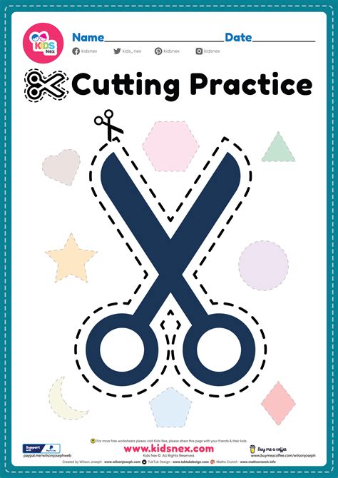 Free Printable Cutting Worksheets For Preschoolers The Hollydog Preschool Cutting Practice Worksheets - Preschool Cutting Practice Worksheets