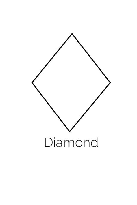 Free Printable Diamond Shape Freebie Finding Mom Diamond Shape Coloring Page - Diamond Shape Coloring Page