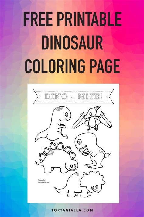 Free Printable Dinosaur Coloring Page Tortagialla Printable Cute Dinosaur Coloring Pages - Printable Cute Dinosaur Coloring Pages