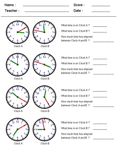 Free Printable Elapsed Time Worksheets For 2nd Grade Times Worksheets For 2nd Grade - Times Worksheets For 2nd Grade